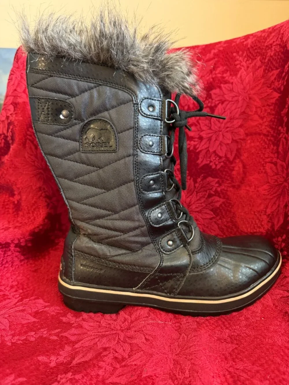 Sorel Tofino II Women's Black Waterproof Winter Boots Sz 7.5